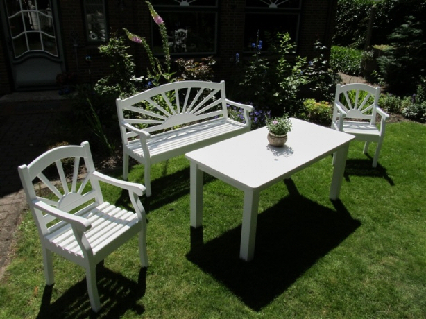 Gartenbank Holz Weiß sdatec.com