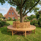 produktbild 1 rundbank baumbank teakholz