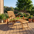 deckchair wetterfest holz