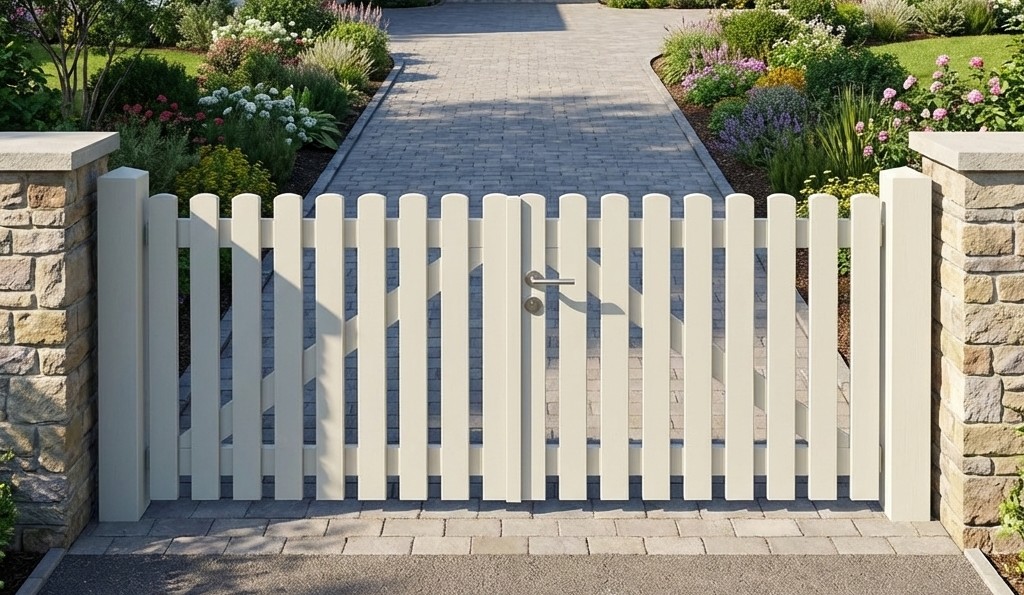 Zweiflügeliges Gartentor aus Holz nach Maß gefertigt