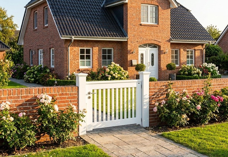 produktbild zur modernen gartenpforte classic aus holz