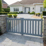 gartentor aus holz mit sprossen