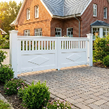 gartentor in weiß einfahrtstor doppelflügel