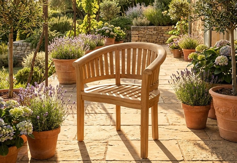 loungesessel teak massiv wetterfest