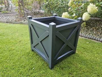 pflanzkübel elegance aus holz für draußen