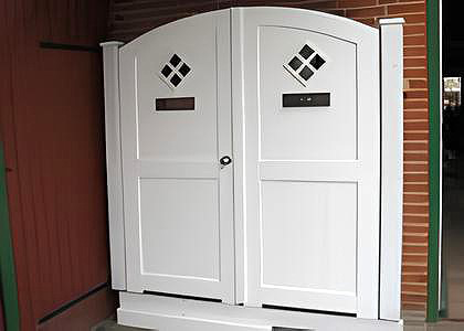 Gartentor doppelflügel blickdicht