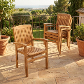 teak gartenstuhl stapelbar wetterfest